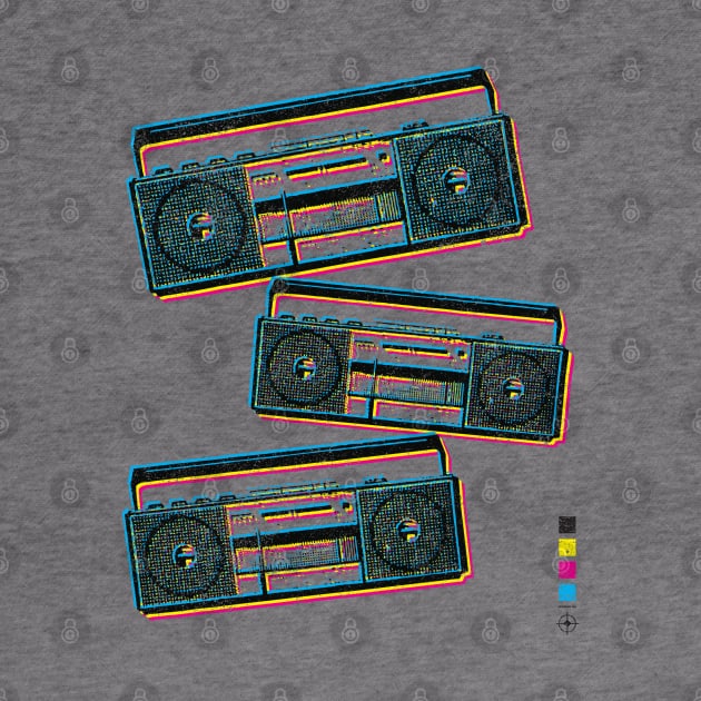 Boombox / Vintage Cassette Player / Ghetto Blaster by RCDBerlin
